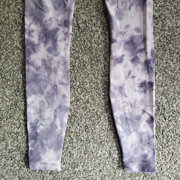 Lululemon Align Pant 28" *Criss Cross Waist - Diamond Dye Stargaze Purple - Sz 0 - Picture 11 of 16